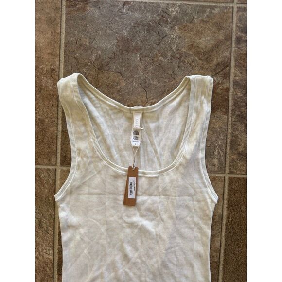 Skims Cotton Rib Tank Bone Size Large - Picture 3 of 7